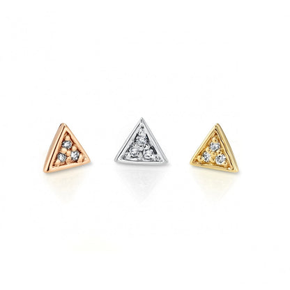 Micro Pave Triangle - Threadless