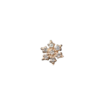 Micro Pave Snowflake