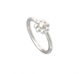 Bead Flower Cluster Ring