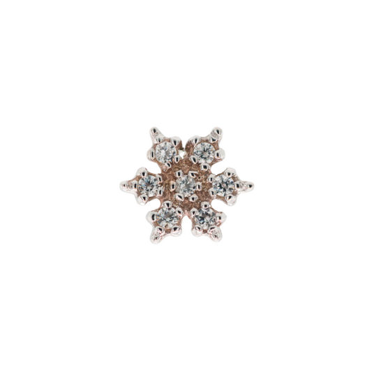 Micro Pave Snowflake