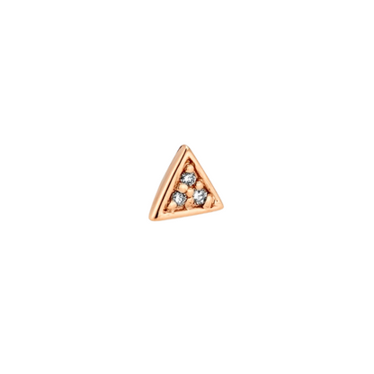 Micro Pave Triangle - Threadless