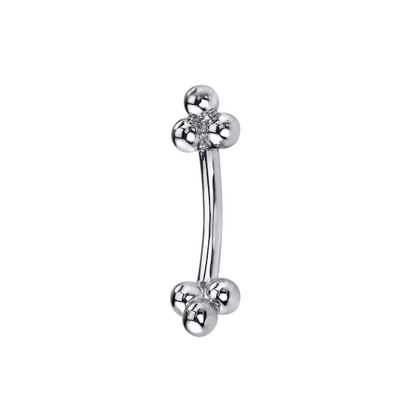 Tri Bead Curved Bar