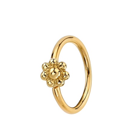 Bead Flower Cluster Ring