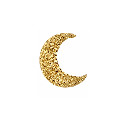 Pave Crescent Moon - Threadless