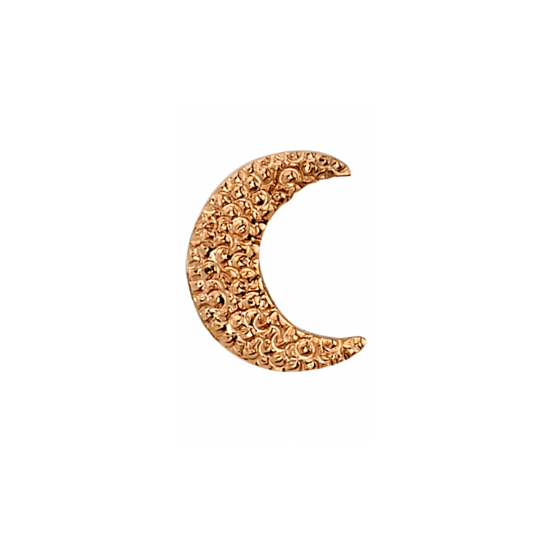 Pave Crescent Moon - Threadless